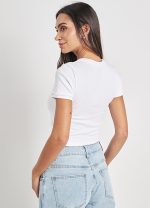 Μπλούζα κοντομάνικη rib - Image 4