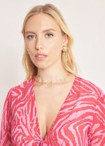 Εμπριμέ Μπλούζα με διαφάνεια - Image 4