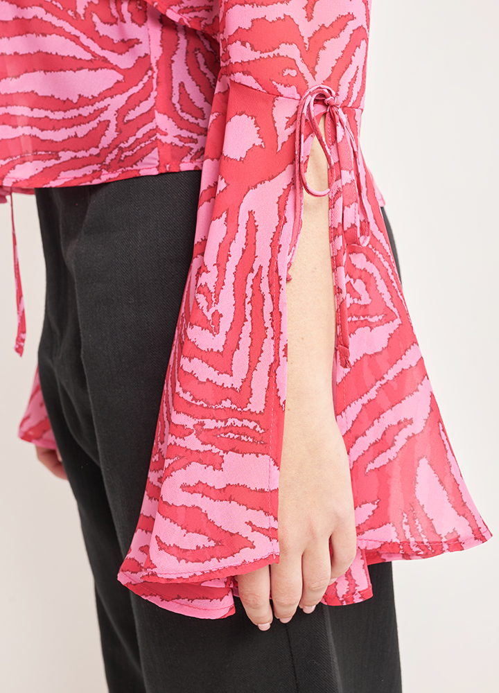 Envy_2024051190440 Εμπριμέ Μπλούζα με διαφάνεια - Image 5