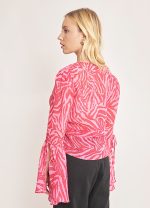 Εμπριμέ Μπλούζα με διαφάνεια - Image 6