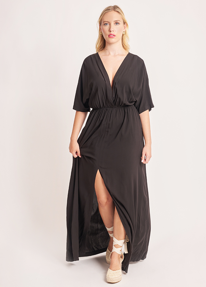 Envy_2024051191009 Maxi κρουαζέ Φόρεμα - Image 2