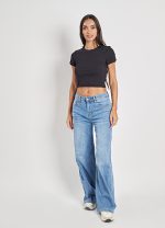 Μπλούζα κοντομάνικη rib