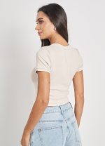 Μπλούζα κοντομάνικη rib - Image 10