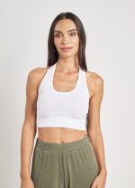 Αμάνικο Rib Crop Top