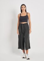Ribbed Crop Top με Τιράντες - Image 9