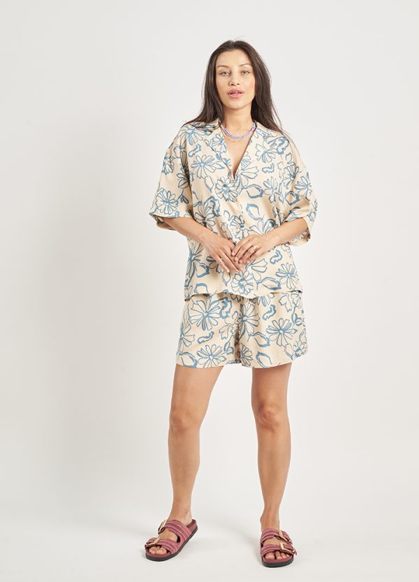 Σορτς Με Tropical Print - Image 7